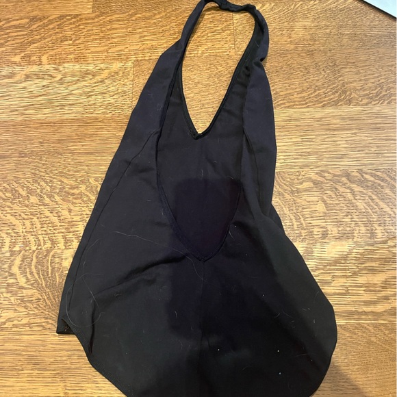 American Apparel black halter top bodysuit - Picture 3 of 3